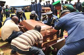 Burial of Group Captain Ubong Akpan in December 2014 